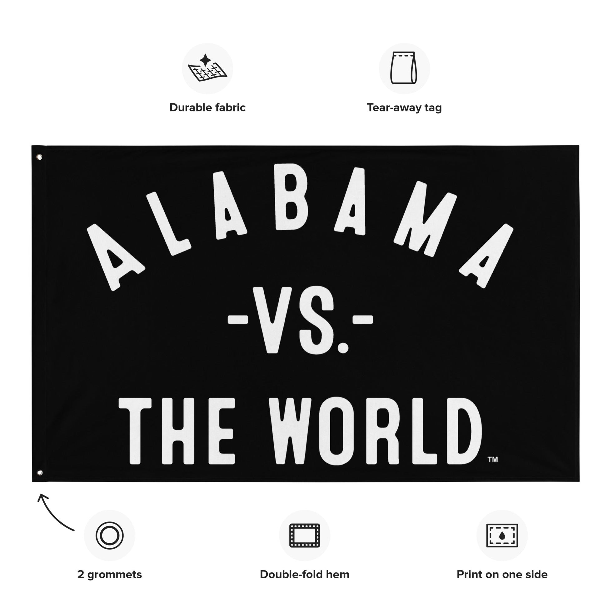ALABAMA Vs The World Flag - VS THE WORLD