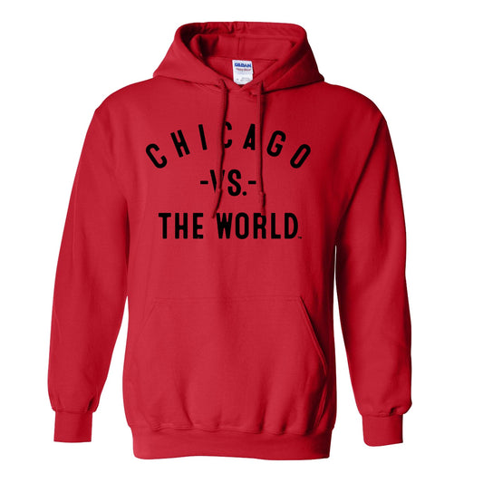 CHICAGO Vs The World Red Unisex Hoodie - VS THE WORLD