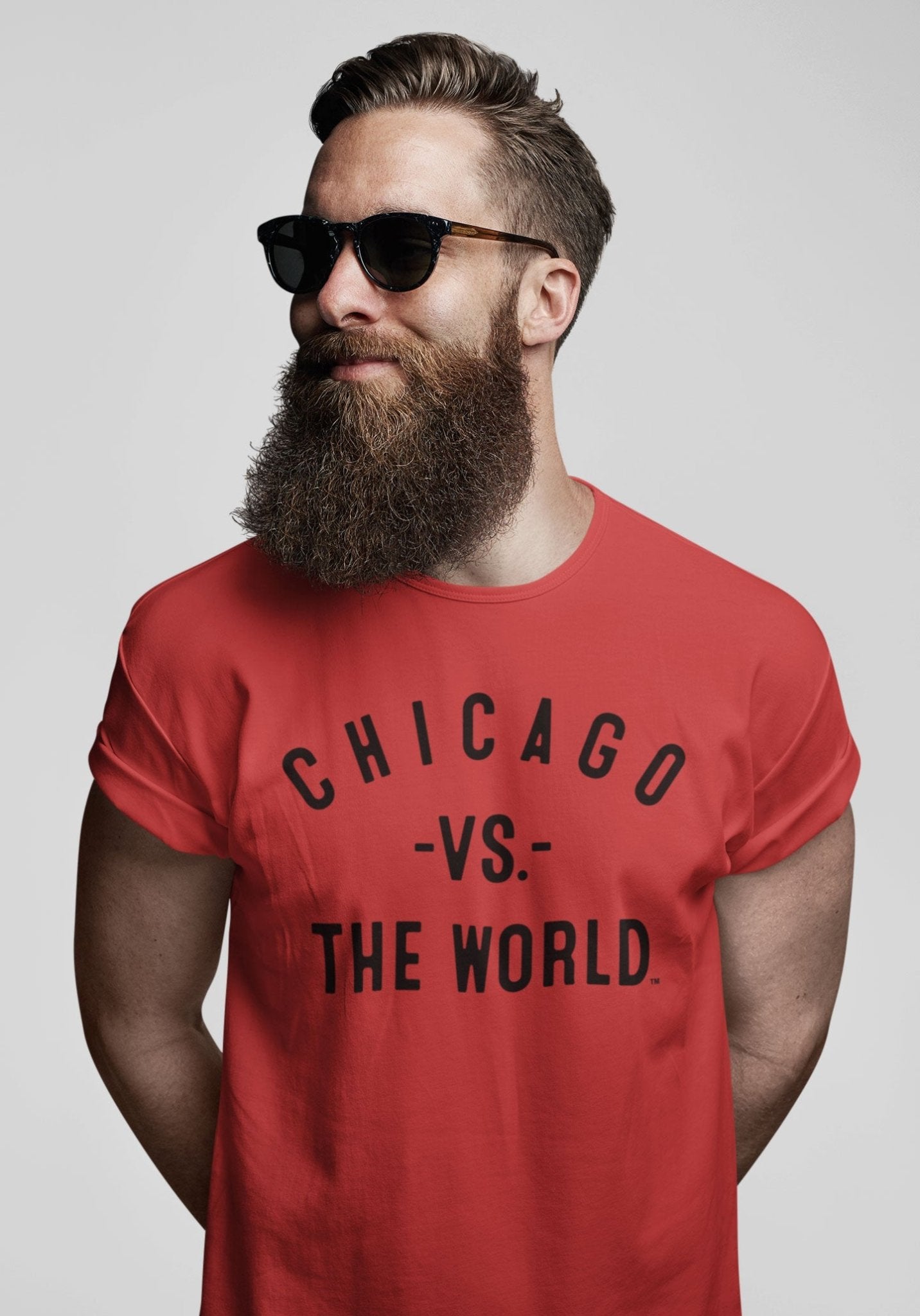 CHICAGO Vs The World Red Unisex T-shirt - VS THE WORLD