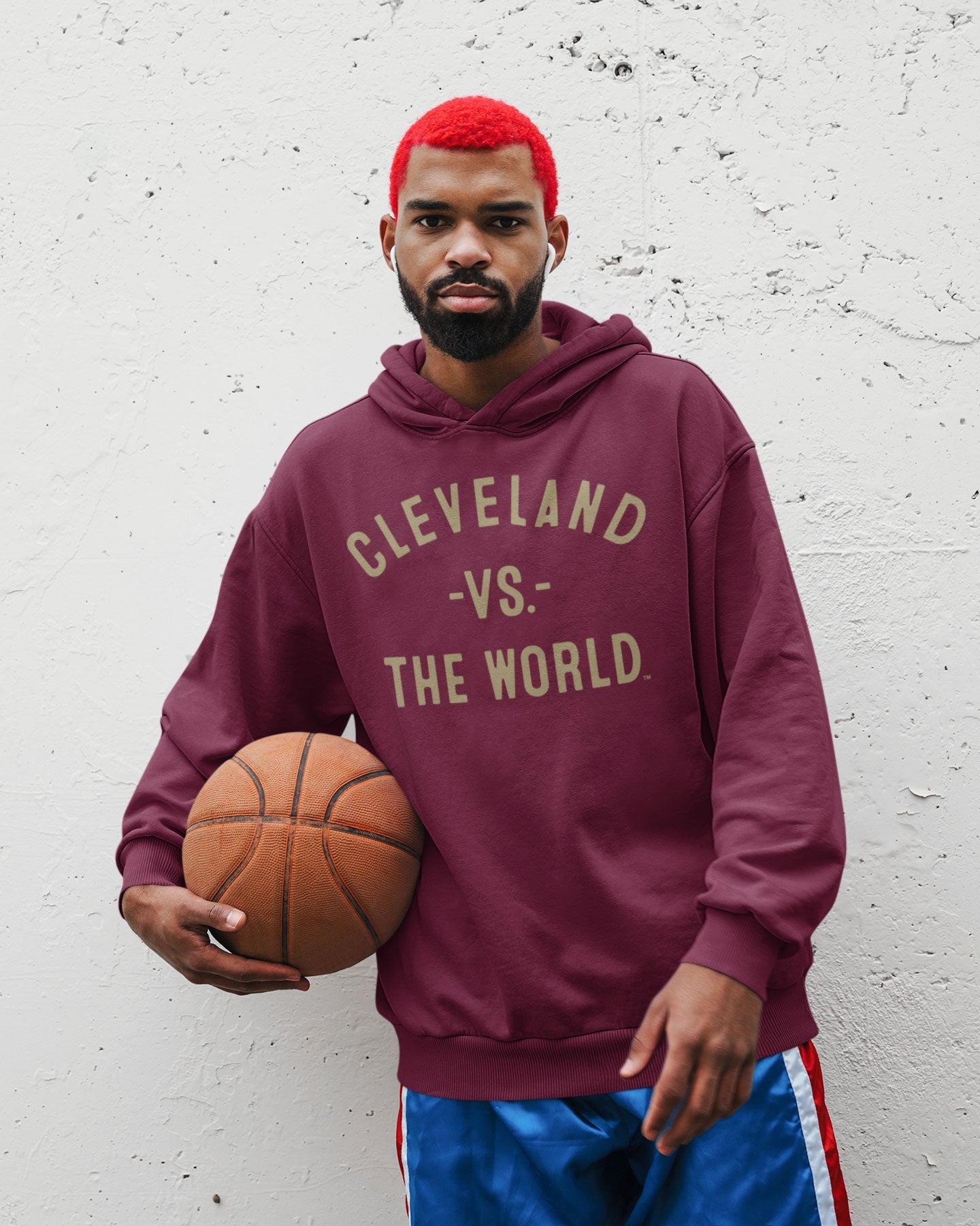 CLEVELAND Vs The World Maroon Unisex Hoodie - VS THE WORLD