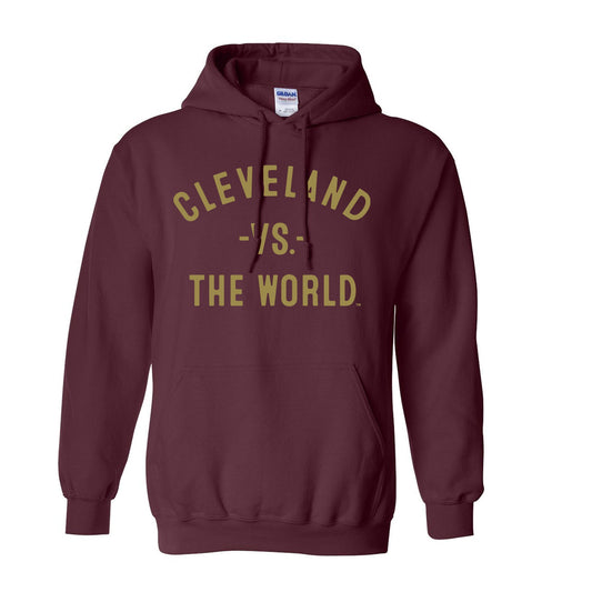 CLEVELAND Vs The World Maroon Unisex Hoodie - VS THE WORLD