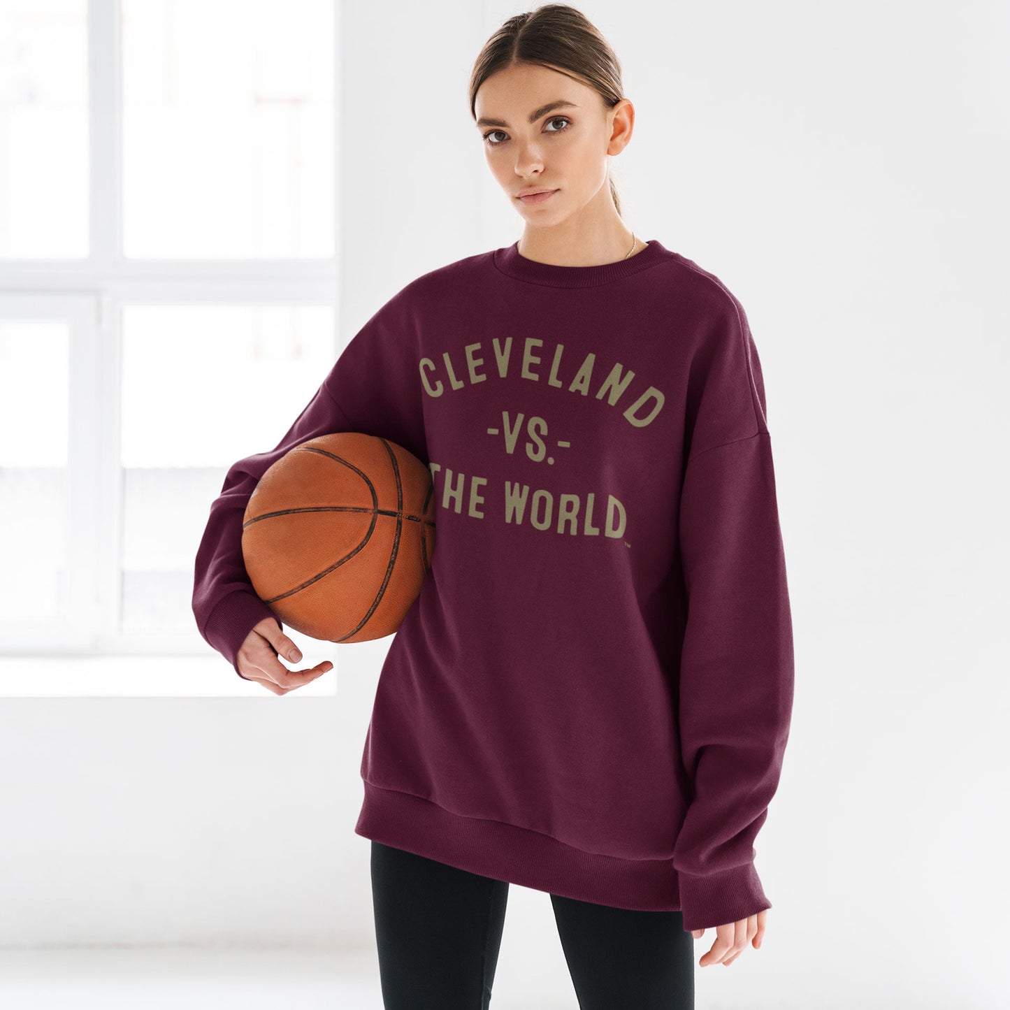CLEVELAND Vs The World Maroon Unisex Sweatshirt - VS THE WORLD