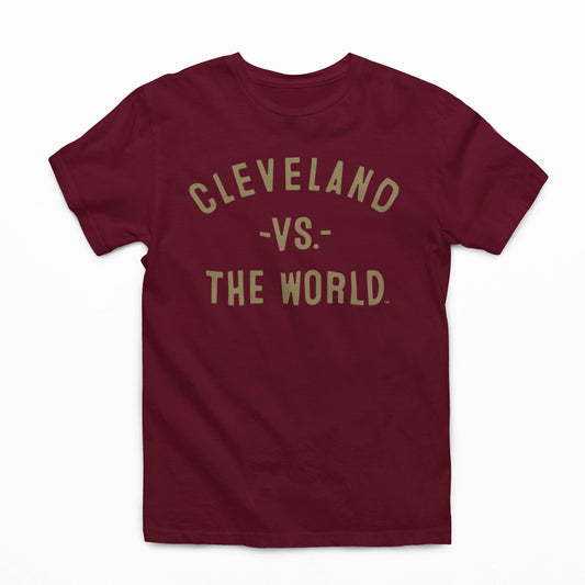 CLEVELAND Vs The World Maroon Unisex T-shirt - VS THE WORLD