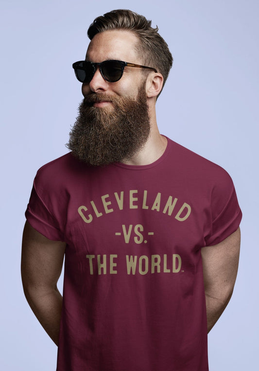 CLEVELAND Vs The World Maroon Unisex T-shirt - VS THE WORLD