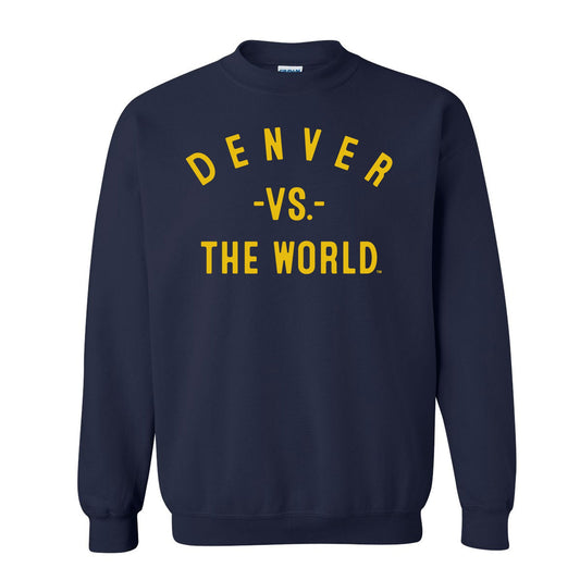 DENVER Vs The World Navy Unisex Sweatshirt - VS THE WORLD