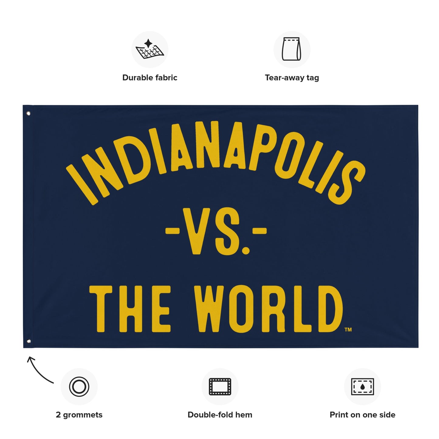INDIANAPOLIS Vs The World Flag - VS THE WORLD