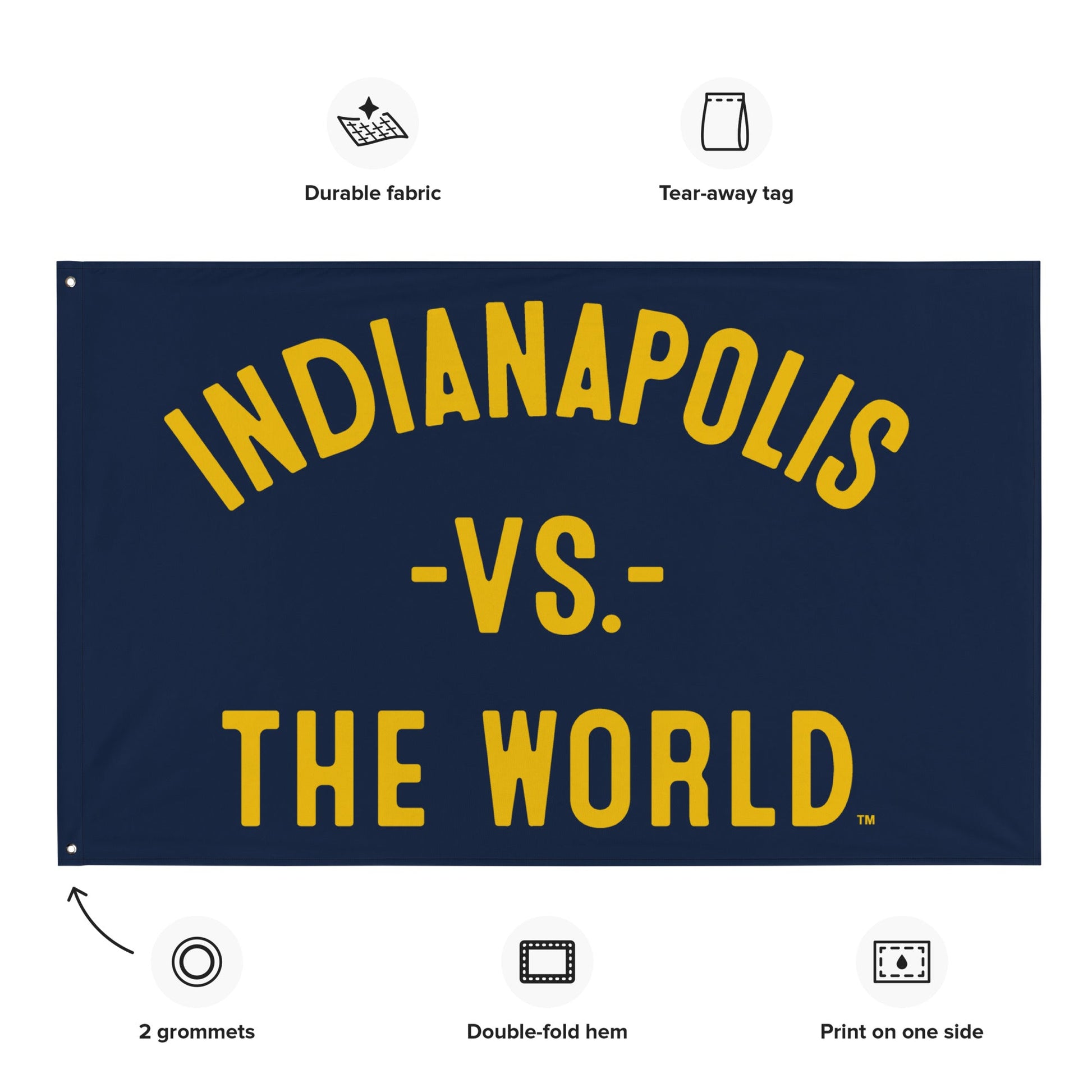 INDIANAPOLIS Vs The World Flag - VS THE WORLD