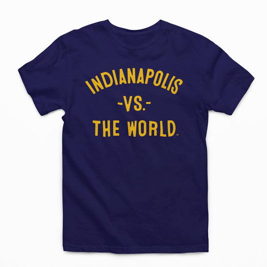 INDIANAPOLIS Vs The World Navy Unisex T-shirt - VS THE WORLD