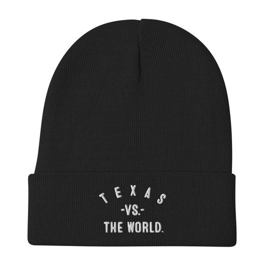 TEXAS Vs The World Embroidered Beanie