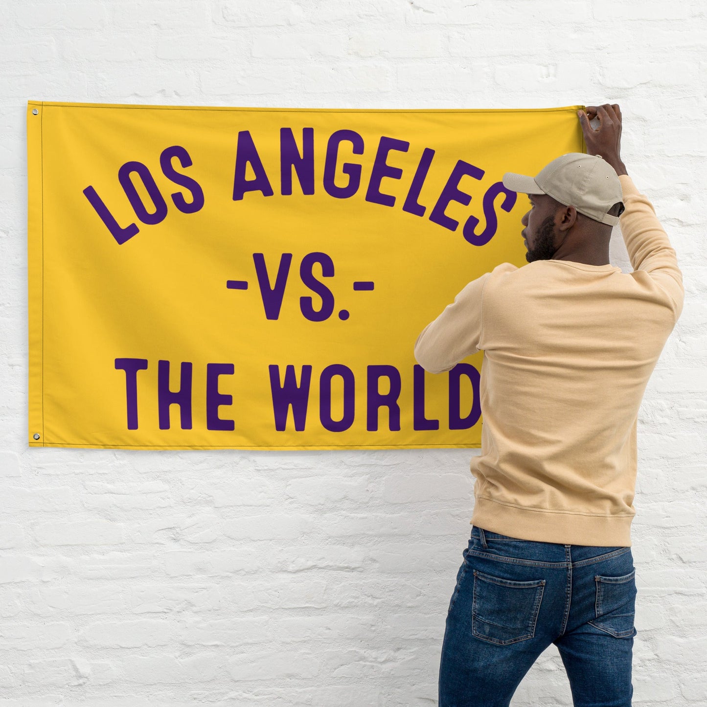 LOS ANGELES Vs The World Flag - VS THE WORLD