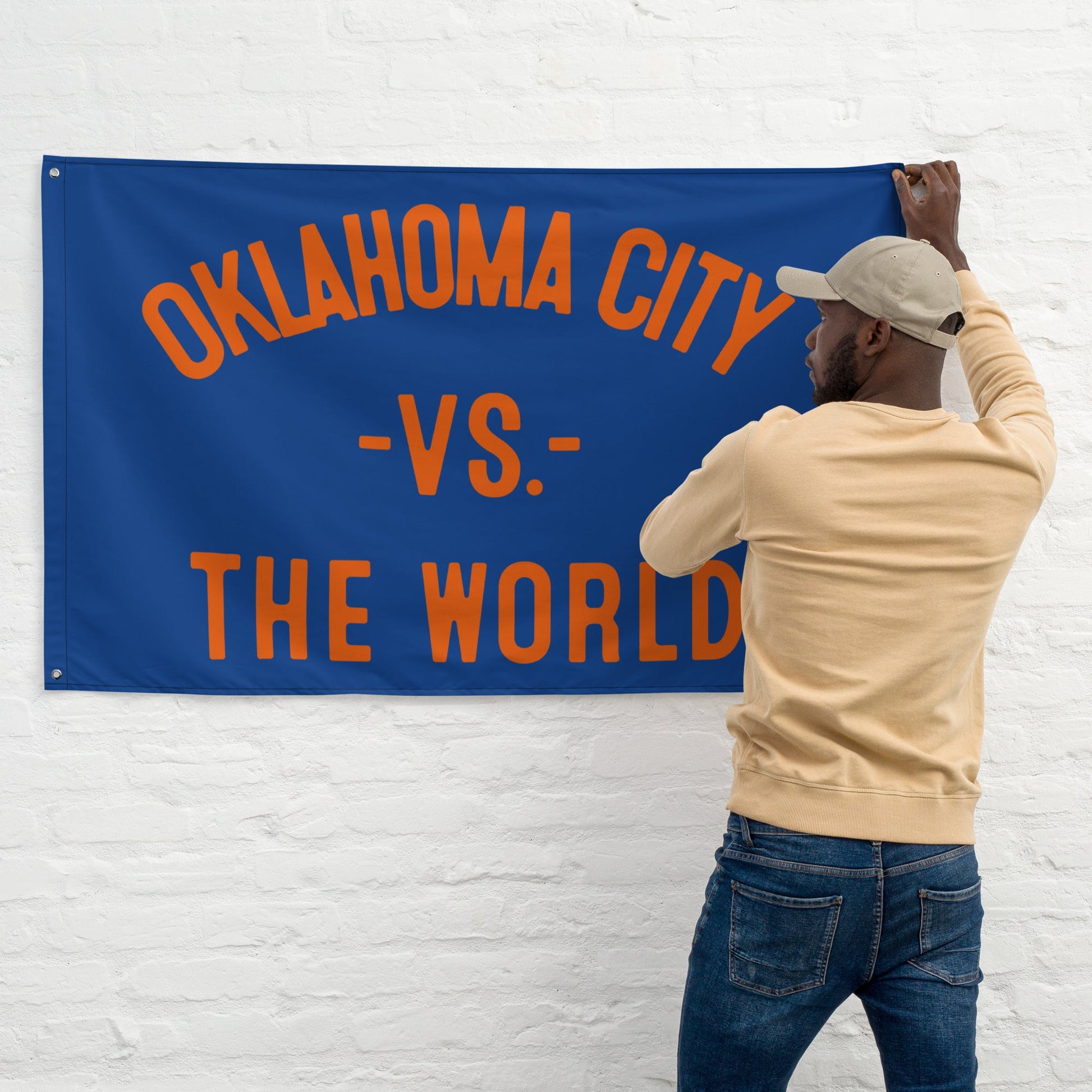 OKLAHOMA CITY Vs The World Flag - VS THE WORLD