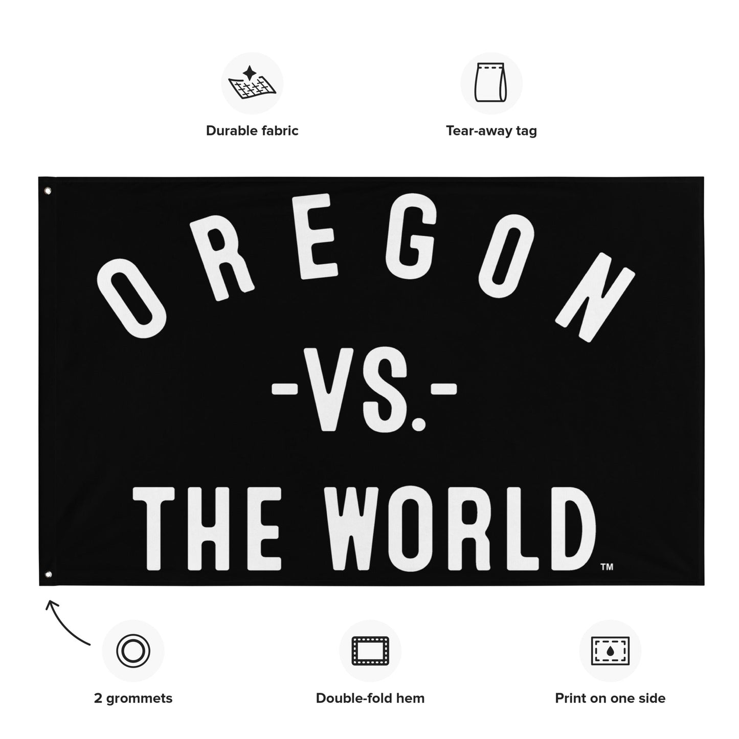OREGON Vs The World Flag - VS THE WORLD