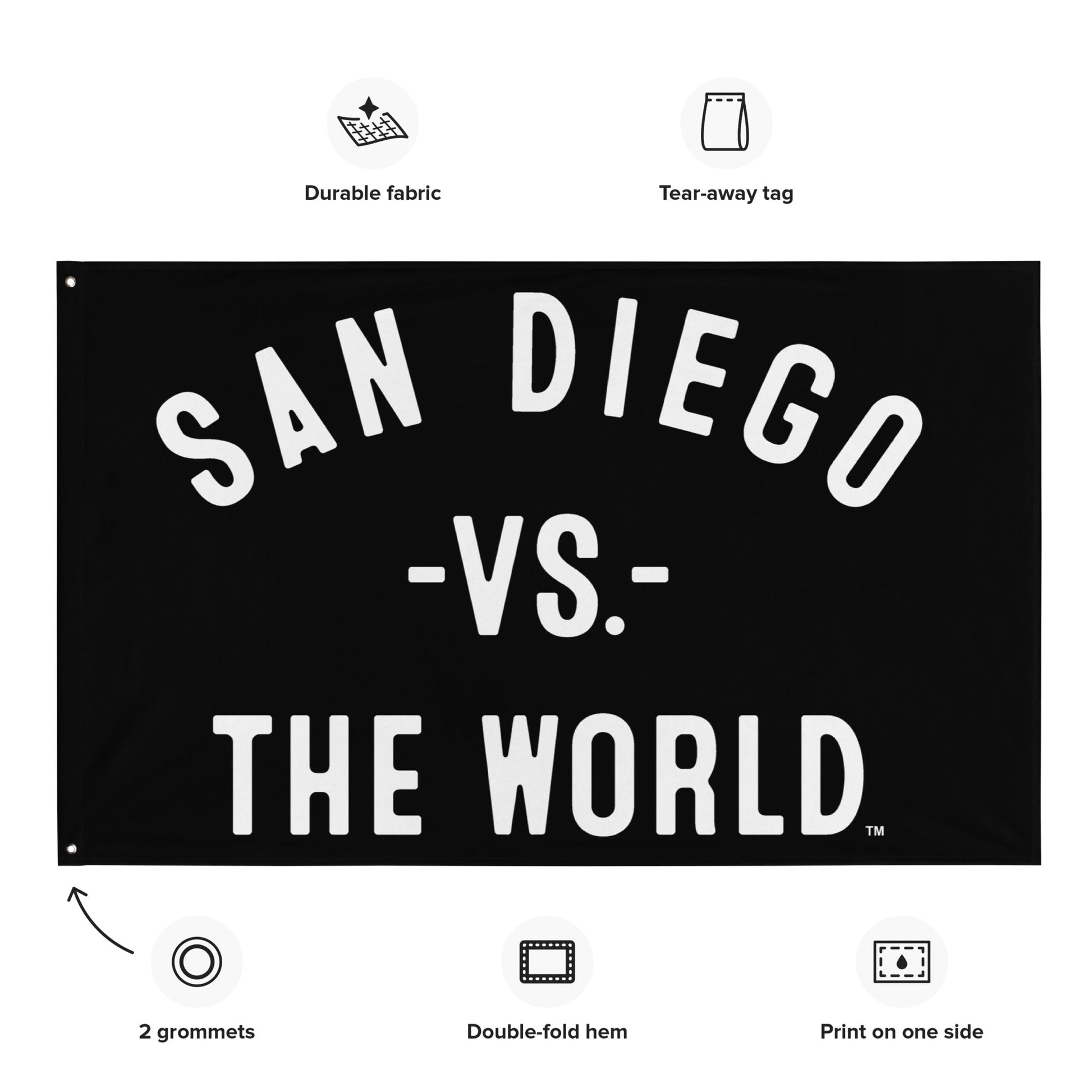 SAN DIEGO Vs The World Flag - VS THE WORLD