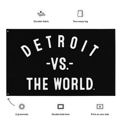 DETROIT Vs The World Flag