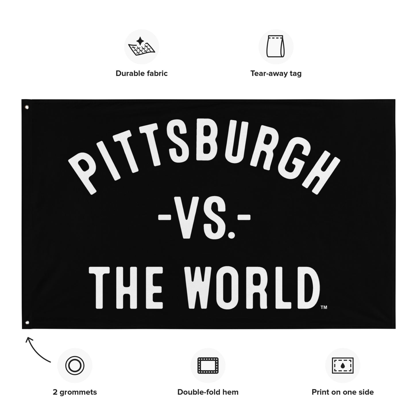 PITTSBURGH Vs The World Flag