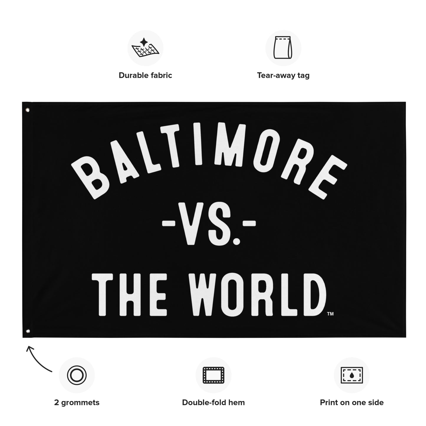 BALTIMORE Vs The World Flag