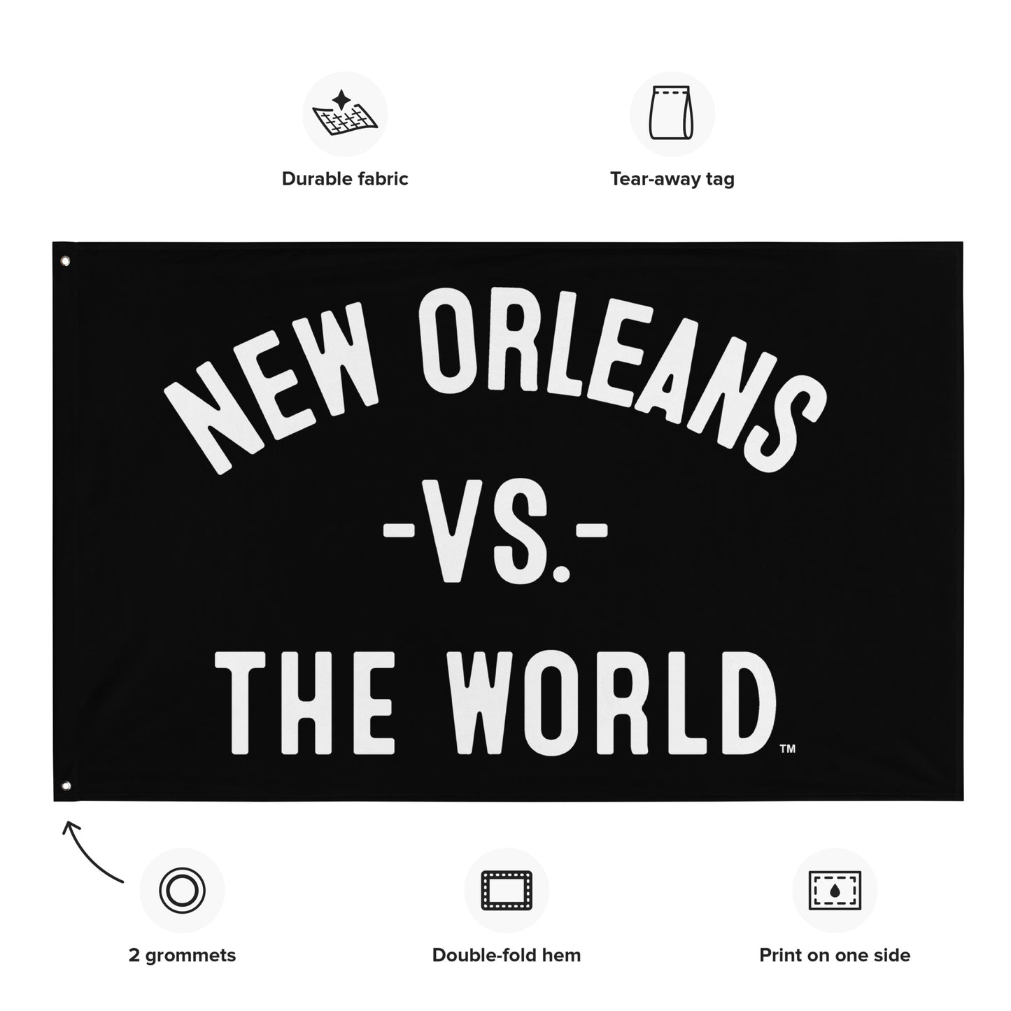 NEW ORLEANS Vs The World Flag