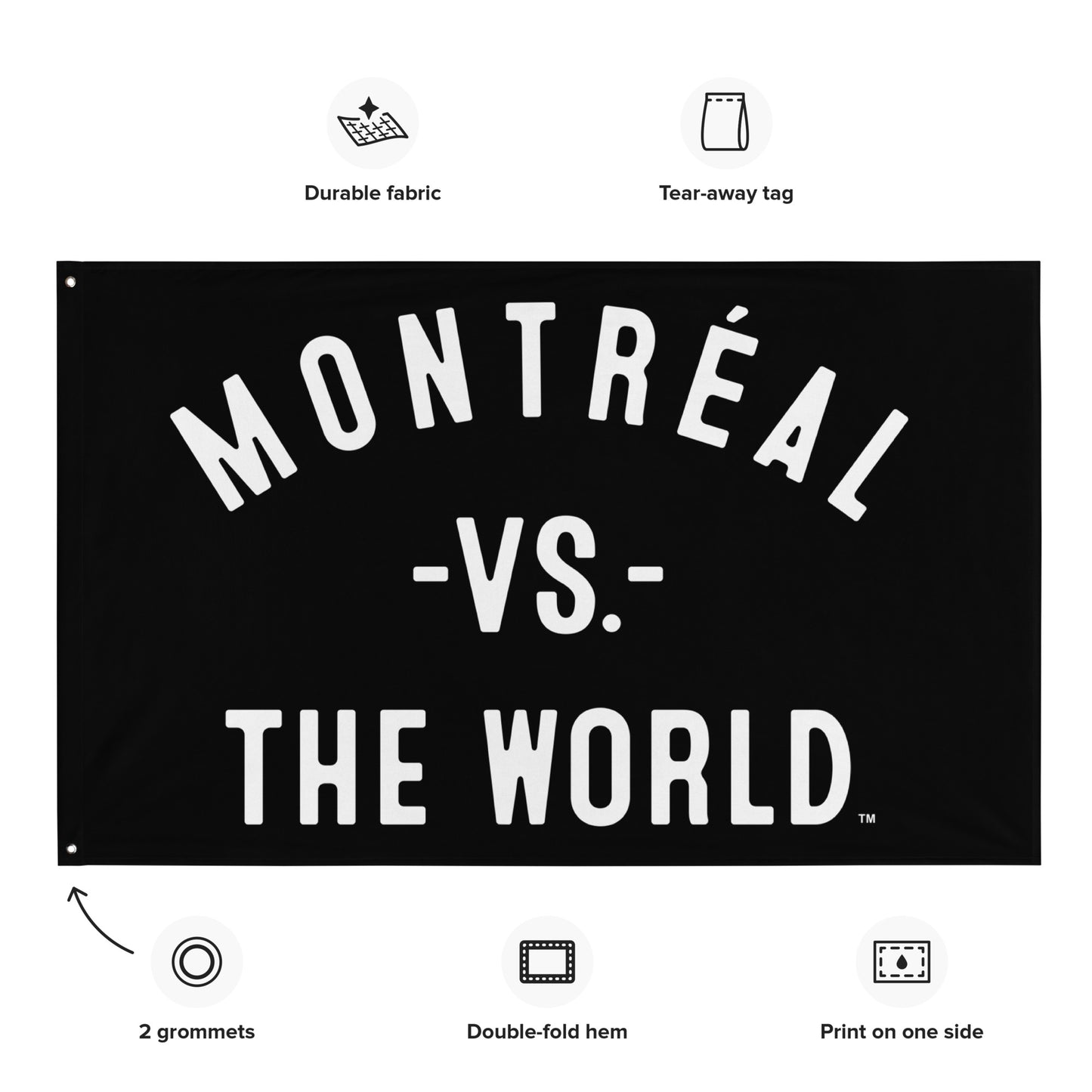 MONTREAL Vs The World Flag