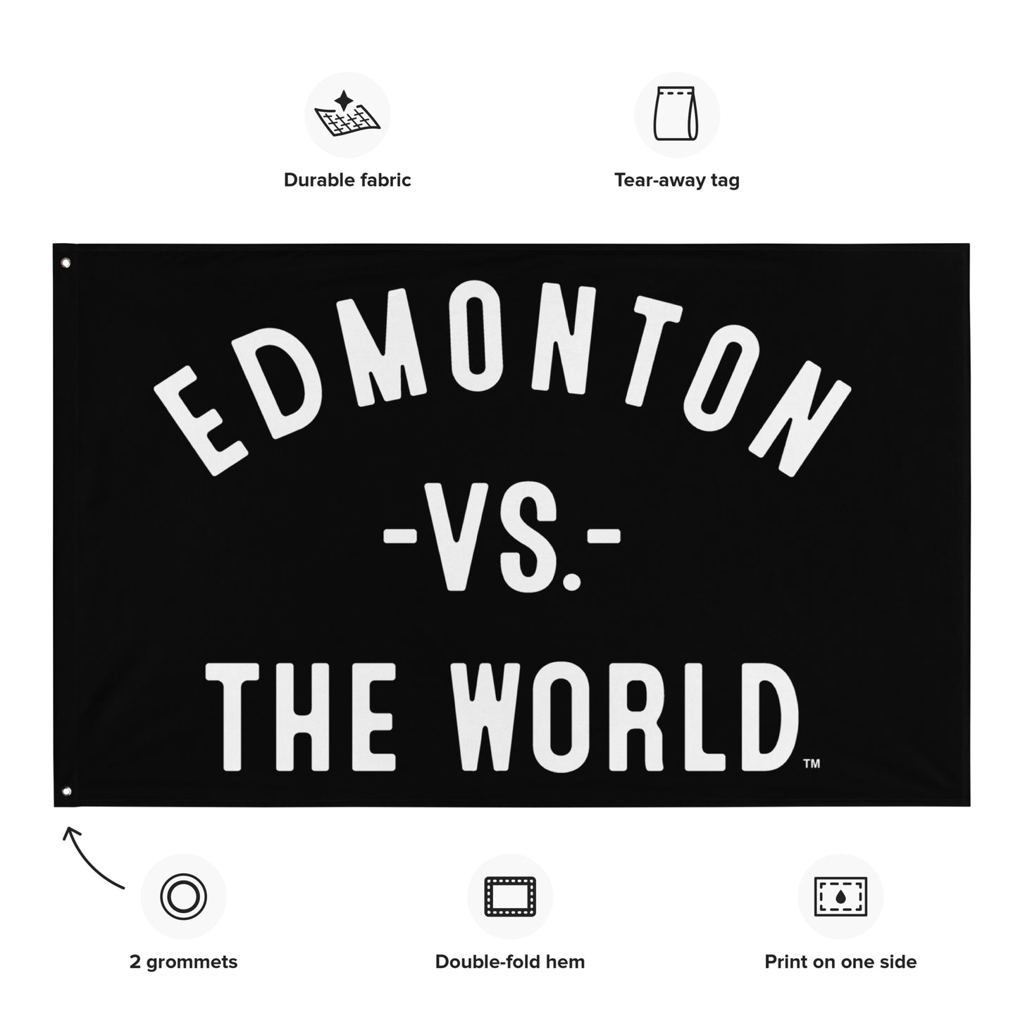 EDMONTON Vs The World Flag