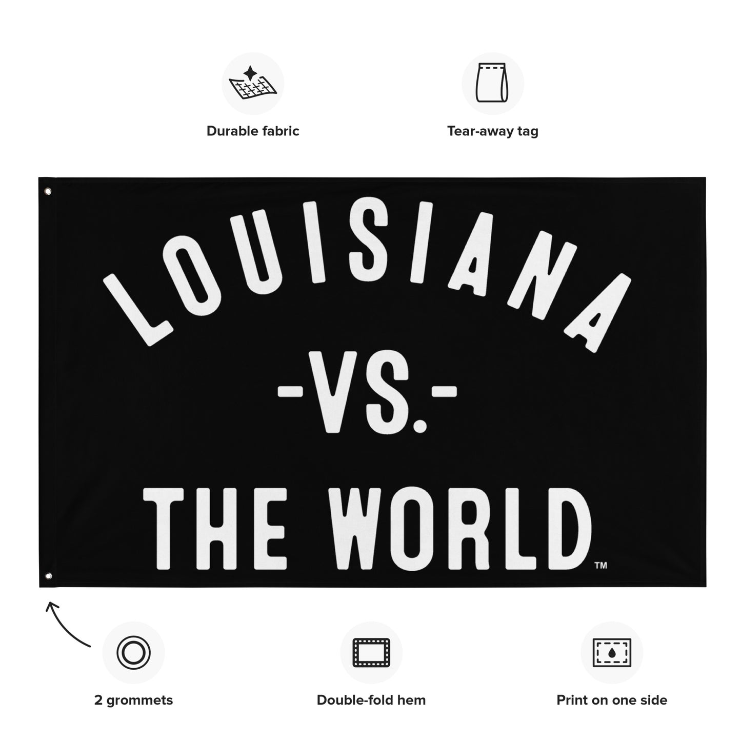 LOUISIANA Vs The World Flag