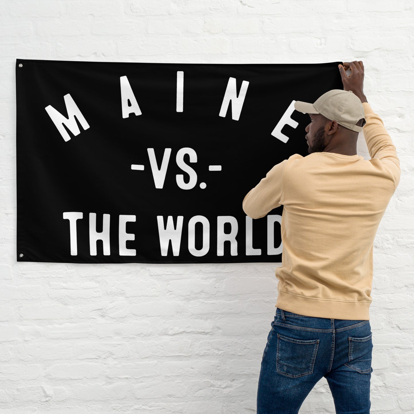 MAINE Vs The World Flag