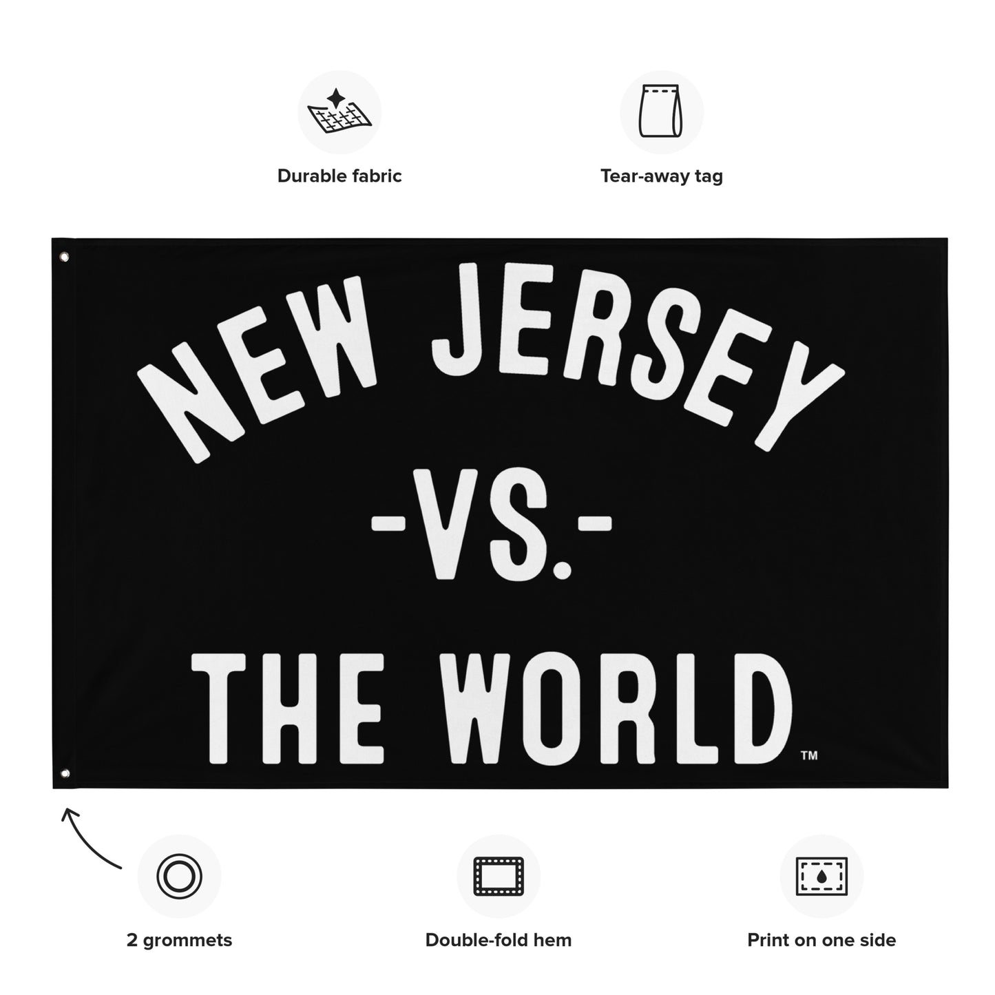 NEW JERSEY Vs The World Flag