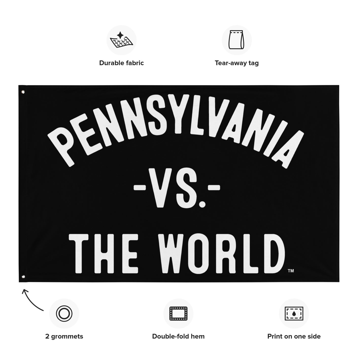 PENNSYLVANIA Vs The World Flag