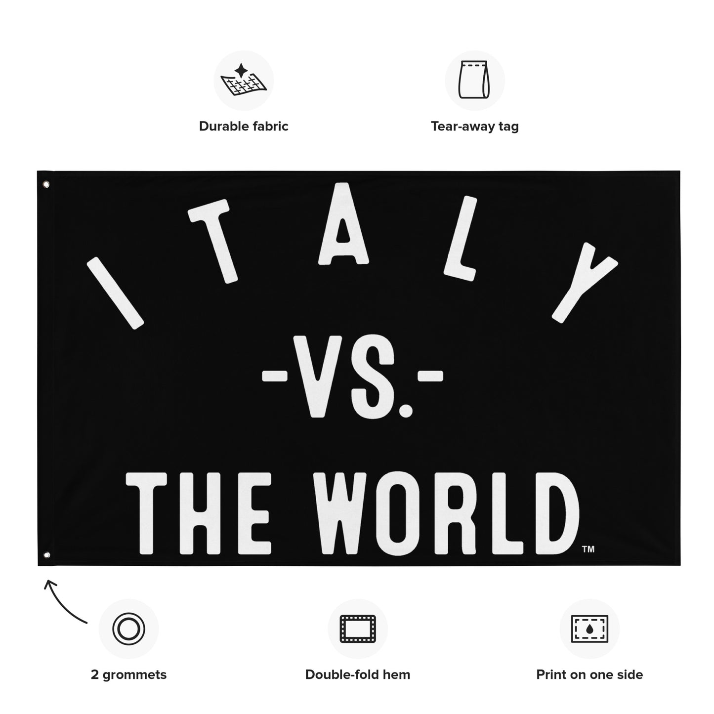 ITALY Vs The World Flag