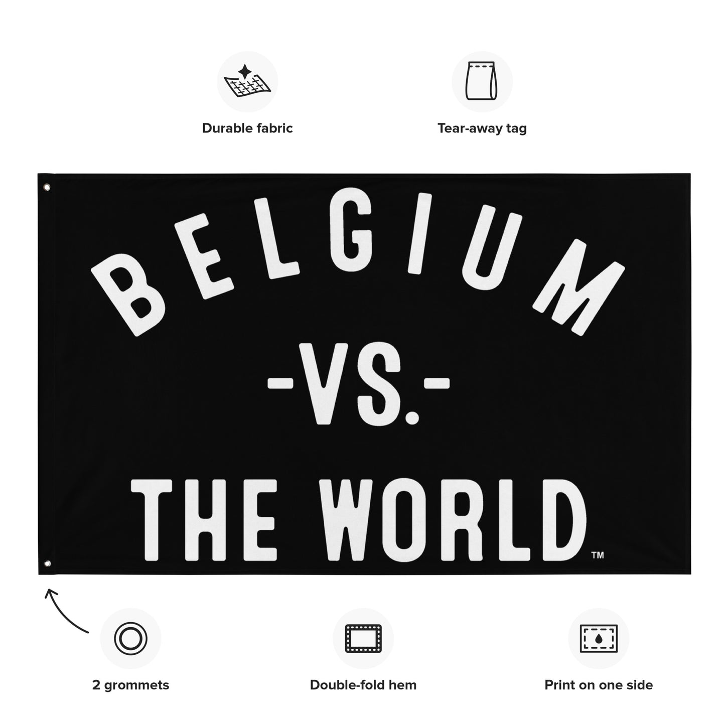 BELGIUM Vs The World Flag