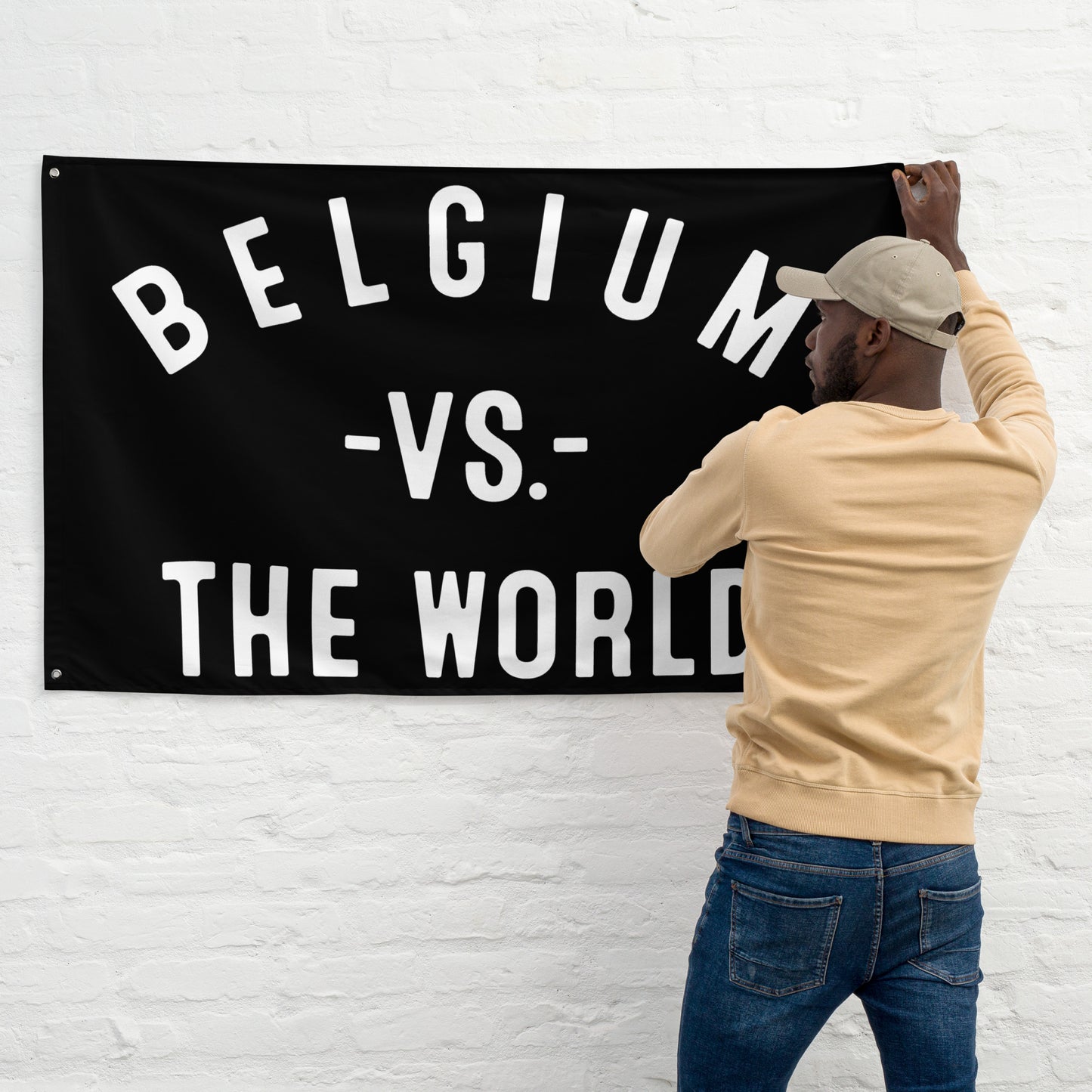 BELGIUM Vs The World Flag