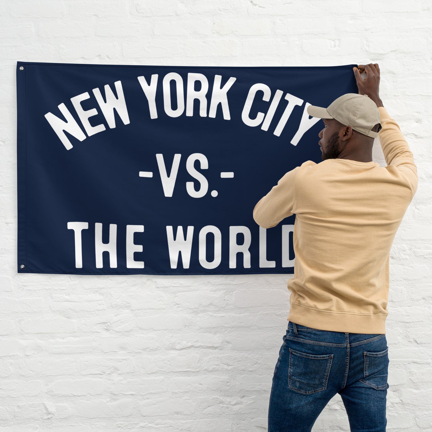 NEW YORK CITY Vs The World Flag