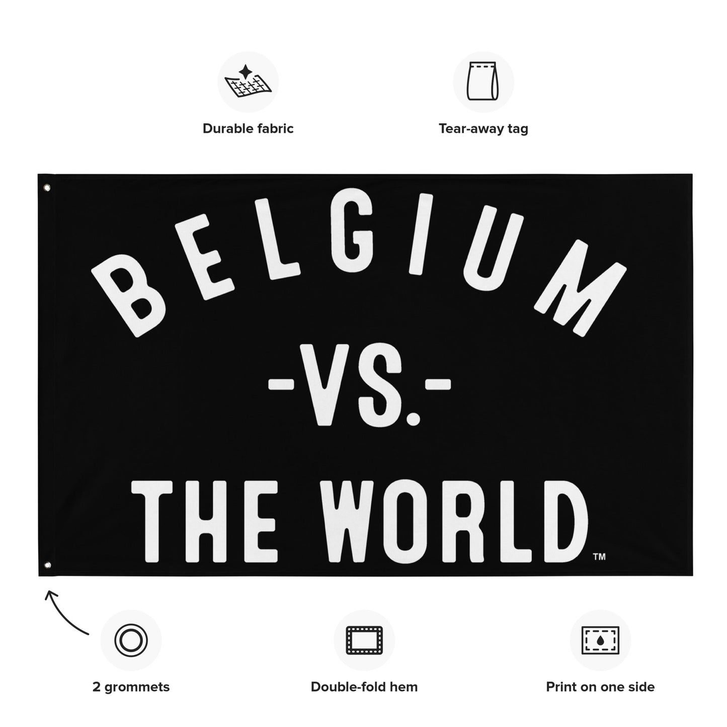 BELGIUM Vs The World Flag - VS THE WORLD