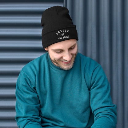 BOSTON Vs The World Embroidered Beanie - VS THE WORLD