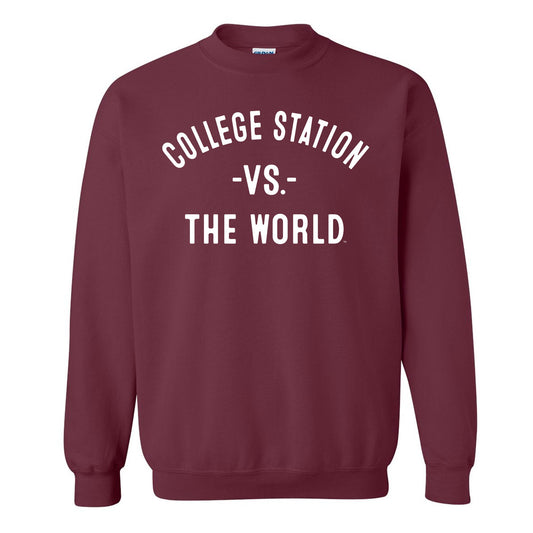 COLLEGE STATION Vs The World Unisex Sweatshirt - VS THE WORLD