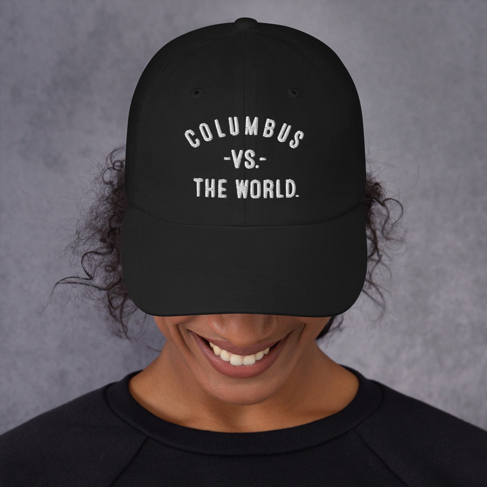 COLUMBUS Vs The World Embroidered Dad hat - VS THE WORLD