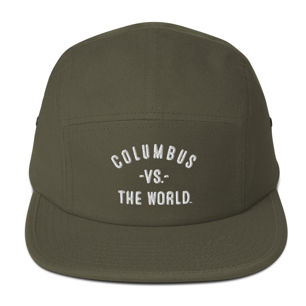 COLUMBUS Vs The World Embroidered Five Panel Cap - VS THE WORLD