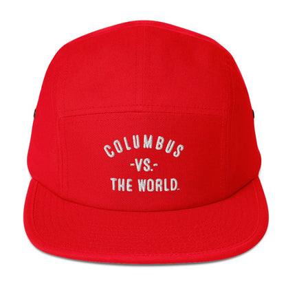 COLUMBUS Vs The World Embroidered Five Panel Cap - VS THE WORLD