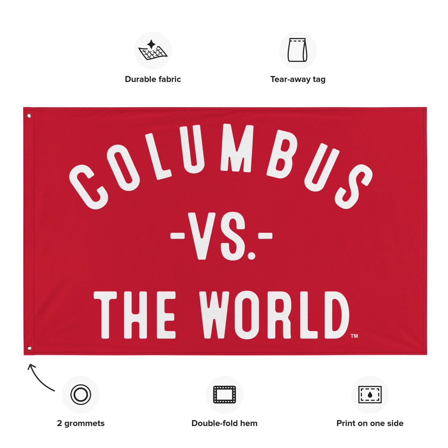 COLUMBUS Vs The World Flag - VS THE WORLD