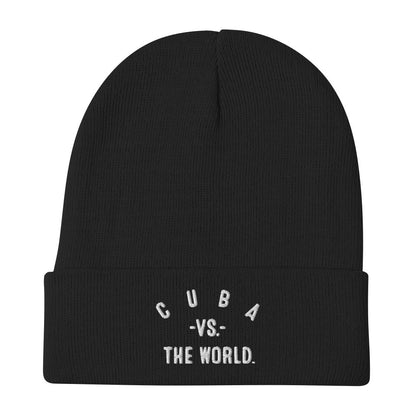 CUBA Vs The World Embroidered Beanie - VS THE WORLD