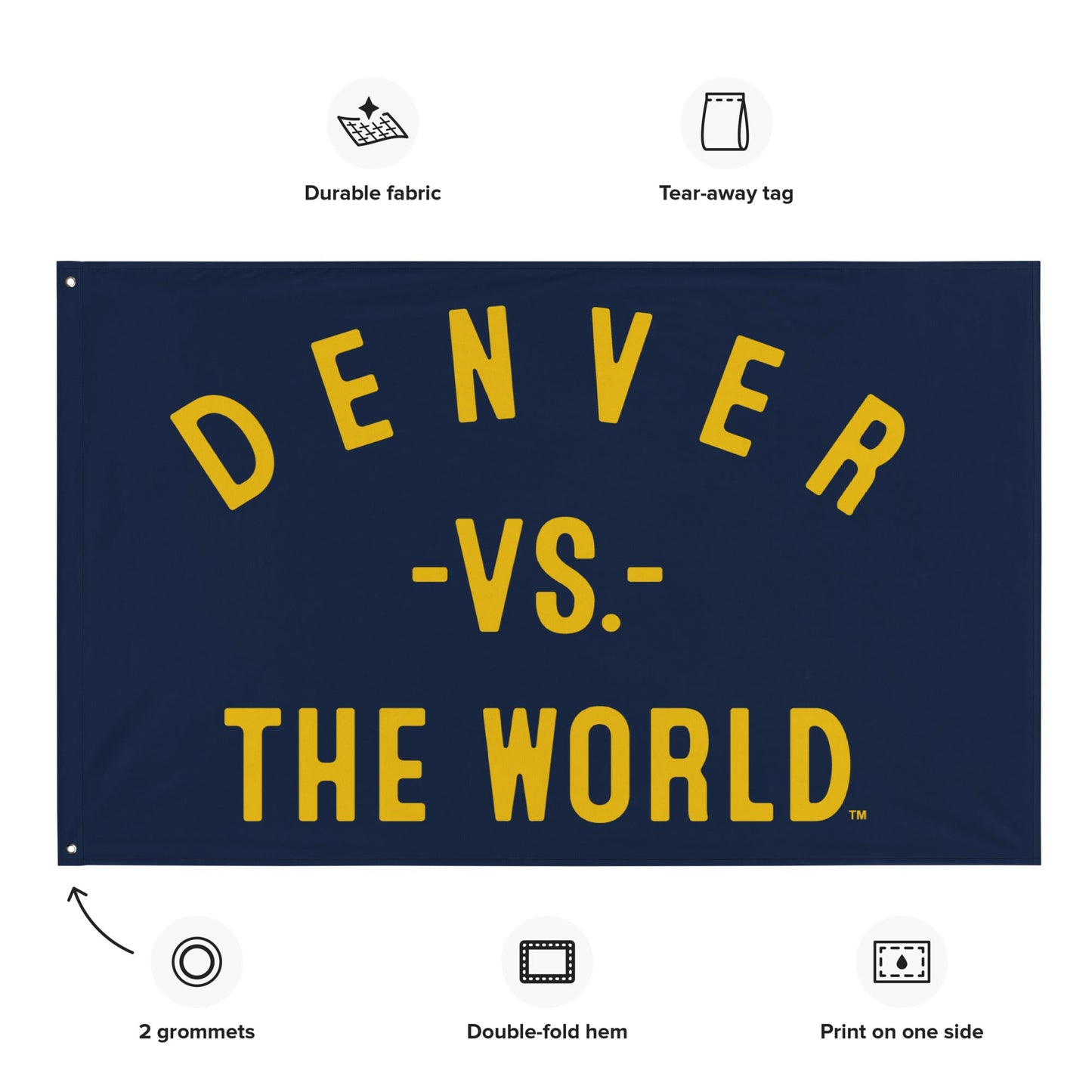 DENVER Vs The World Flag - VS THE WORLD