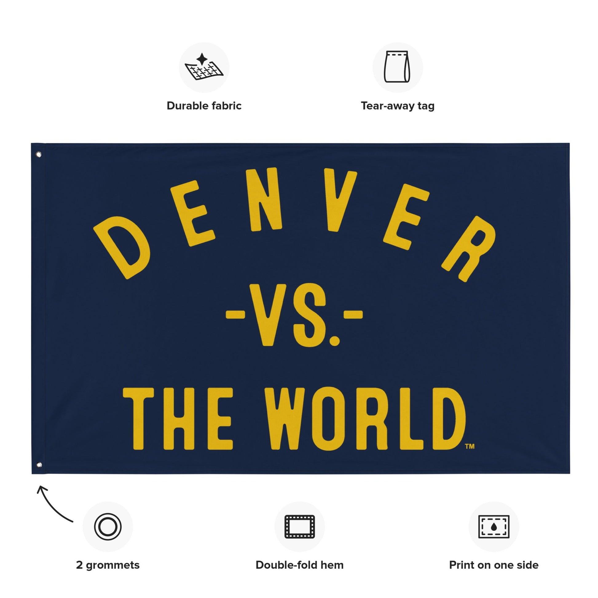 DENVER Vs The World Flag - VS THE WORLD