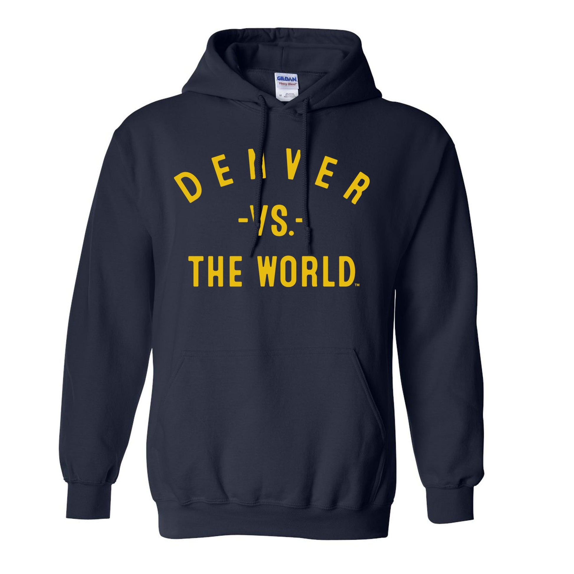 DENVER Vs The World Navy Unisex Hoodie - VS THE WORLD