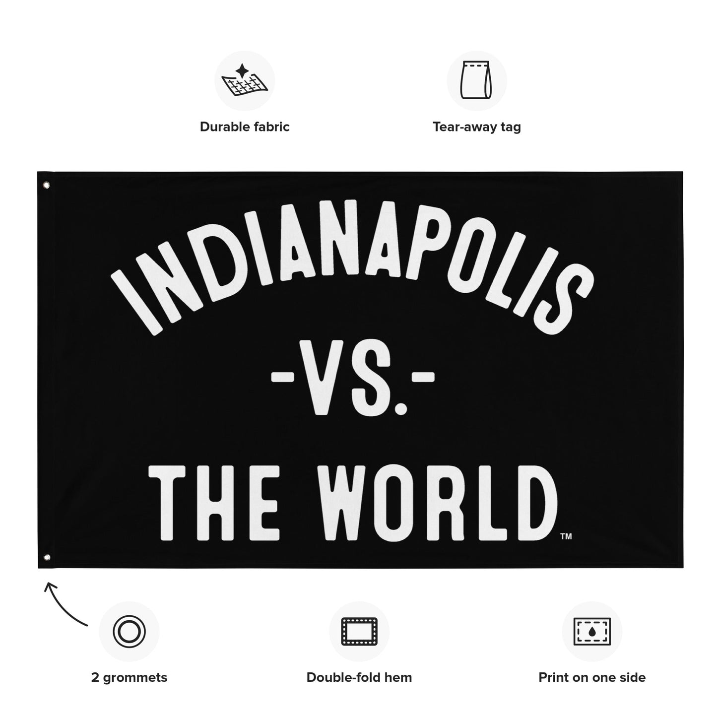 INDIANAPOLIS Vs The World Flag - VS THE WORLD