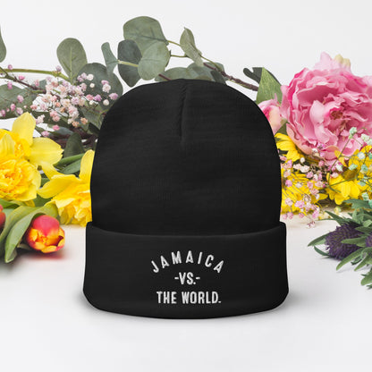 JAMAICA Vs The World Embroidered Beanie - VS THE WORLD