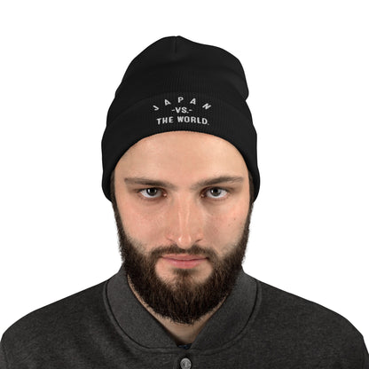 JAPAN Vs The World Embroidered Beanie - VS THE WORLD