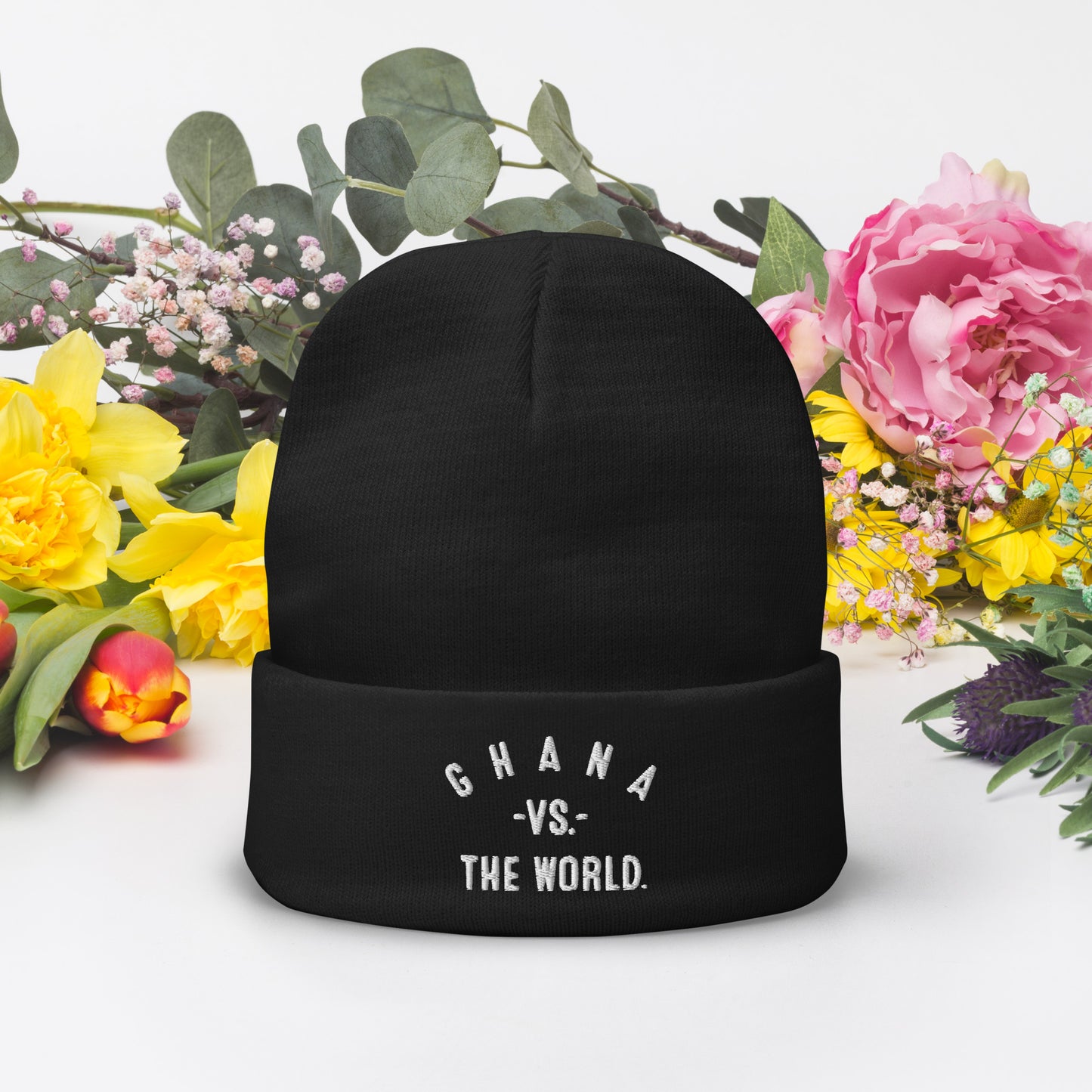 GHANA Vs The World Embroidered Beanie