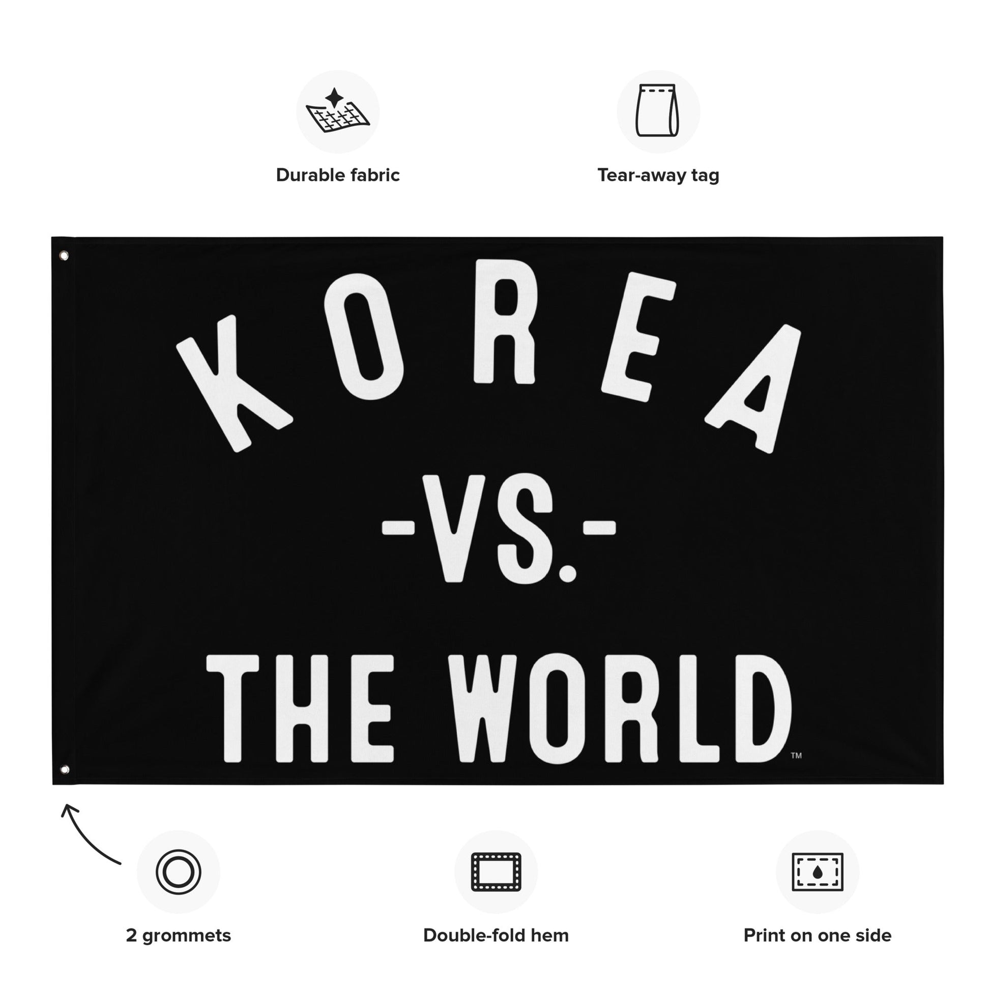 KOREA Vs The World Flag - VS THE WORLD