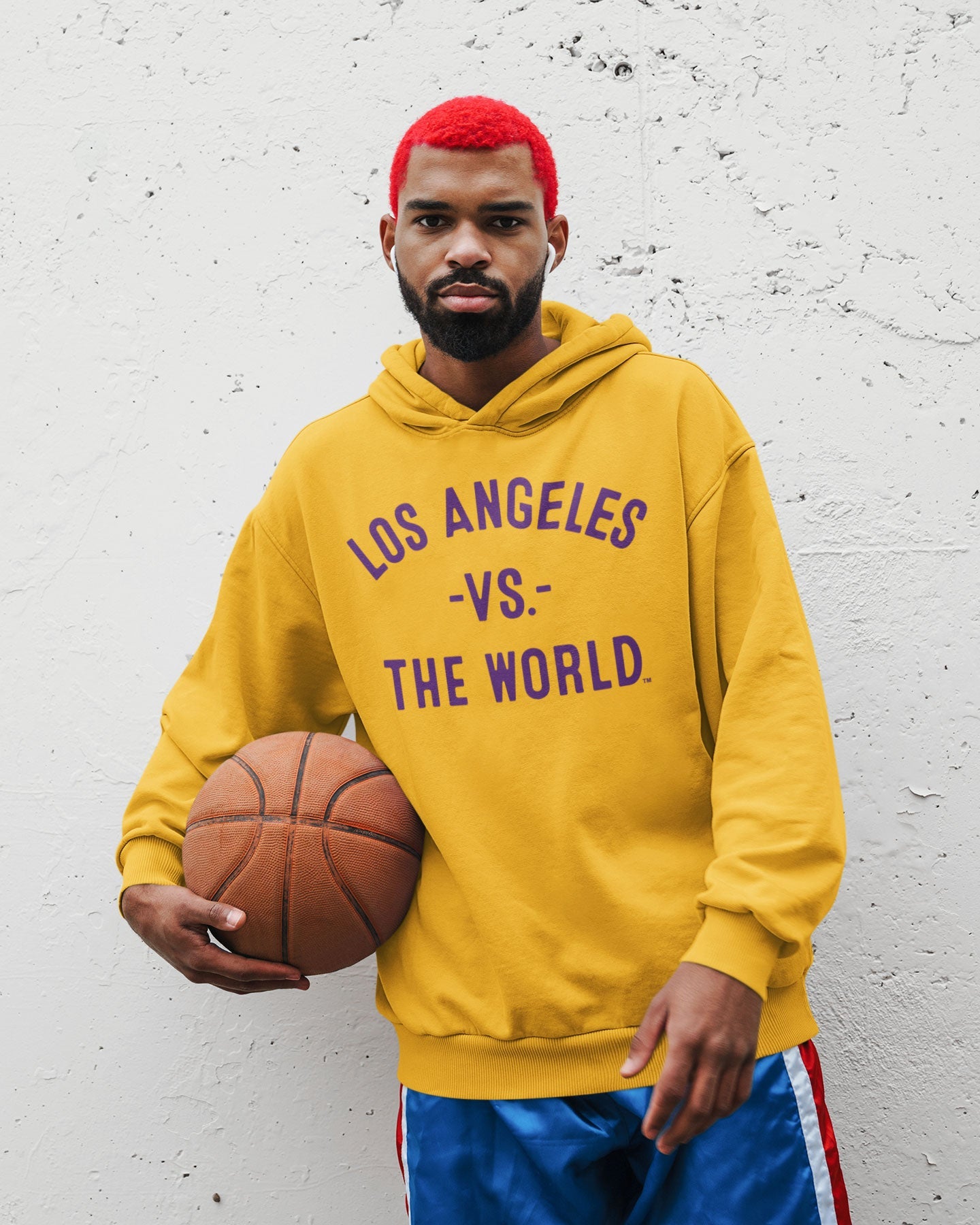LOS ANGELES Vs The World Gold Unisex Hoodie - VS THE WORLD