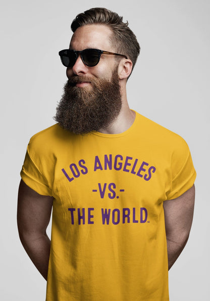 LOS ANGELES Vs The World Gold Unisex T-shirt - VS THE WORLD