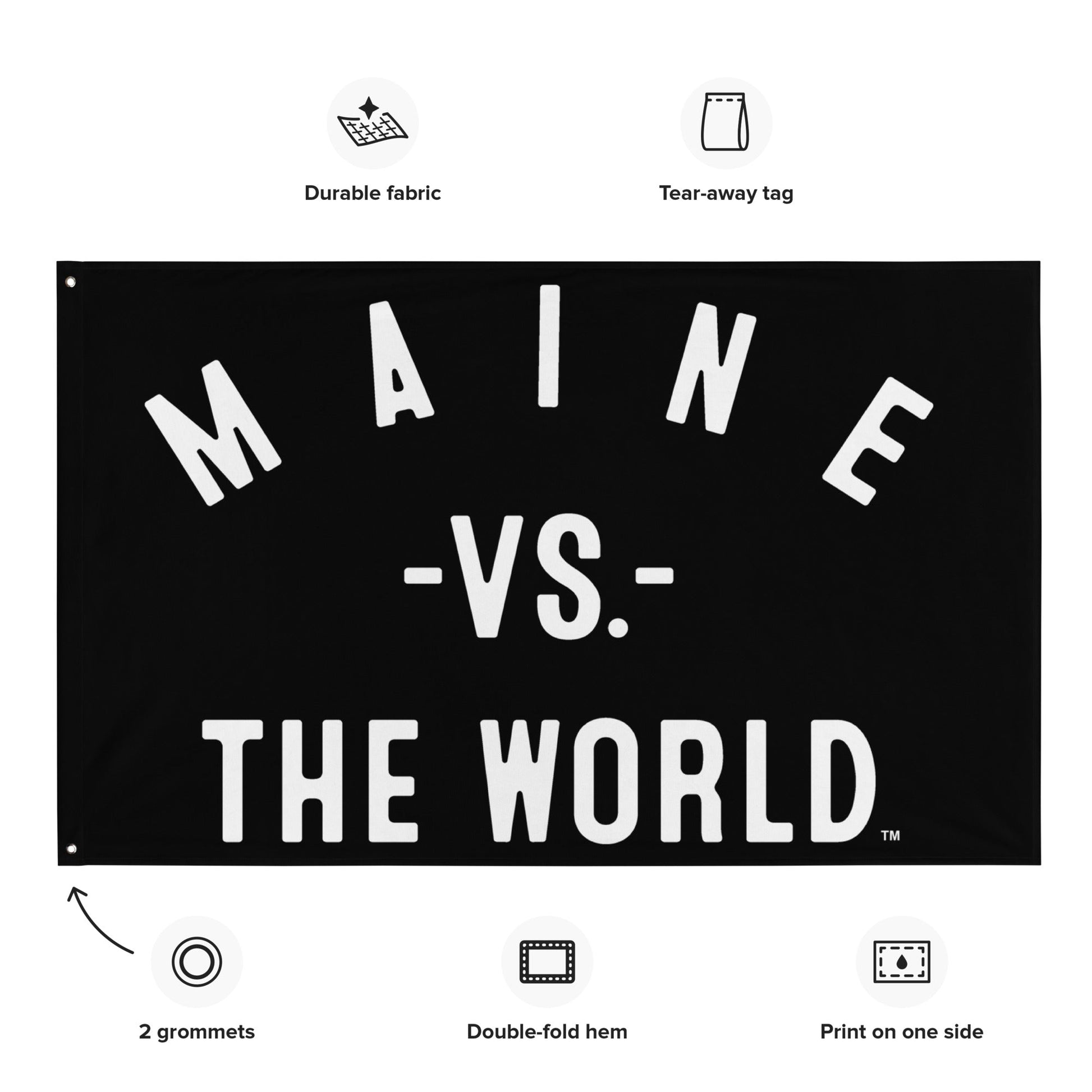 MAINE Vs The World Flag - VS THE WORLD